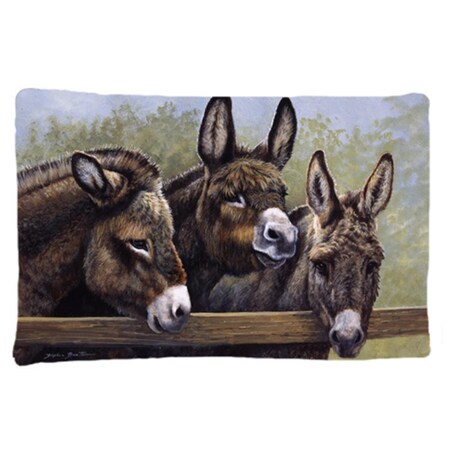 Carolines Treasures Donkeys by Daphne Baxter Fabric Standard Pillowcase CA78671